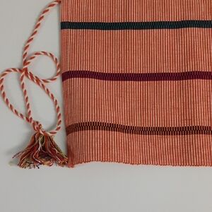 Crate & Barrel, Fiesta Color Striped Placemats, Set of 6, Cotton, 14" x 19"